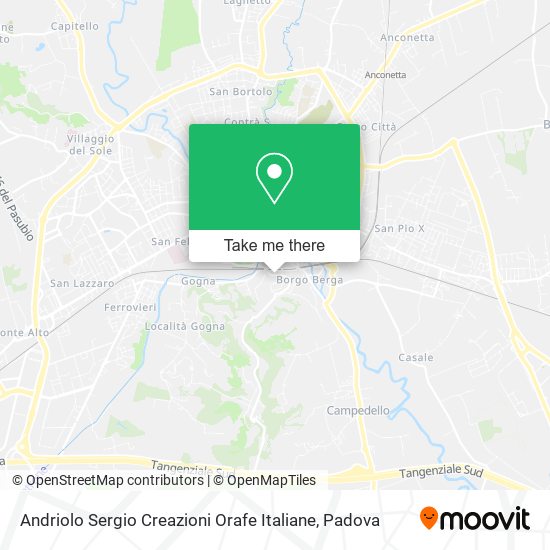 Andriolo Sergio Creazioni Orafe Italiane map