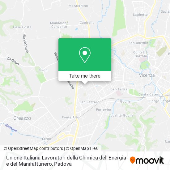 Unione Italiana Lavoratori della Chimica dell'Energia e del Manifatturiero map