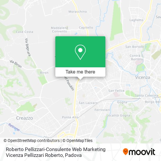 Roberto Pellizzari-Consulente Web Marketing Vicenza Pellizzari Roberto map