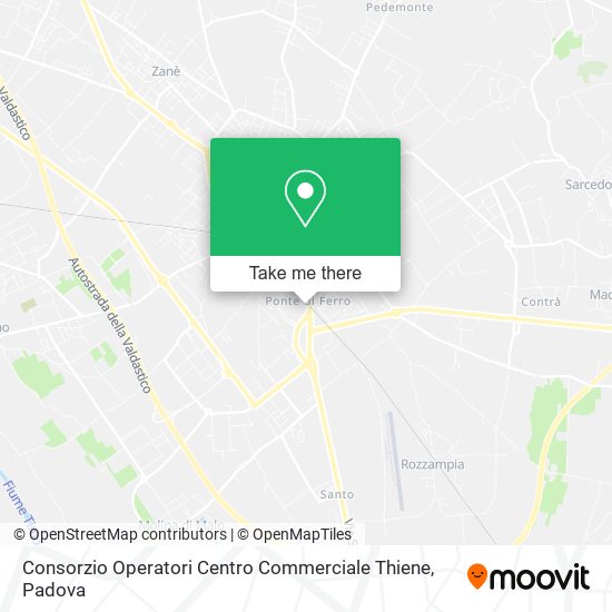 Consorzio Operatori Centro Commerciale Thiene map