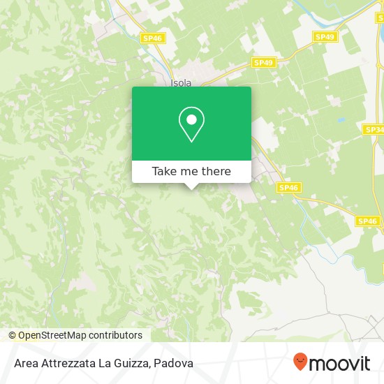 Area Attrezzata La Guizza map