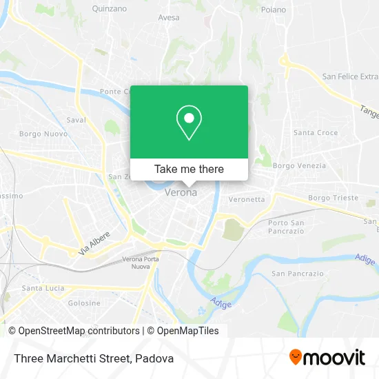 Three Marchetti Street map