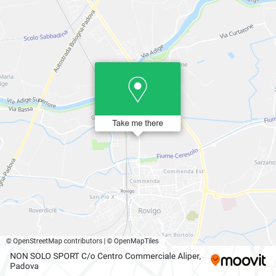 NON SOLO SPORT C / o Centro Commerciale Aliper map