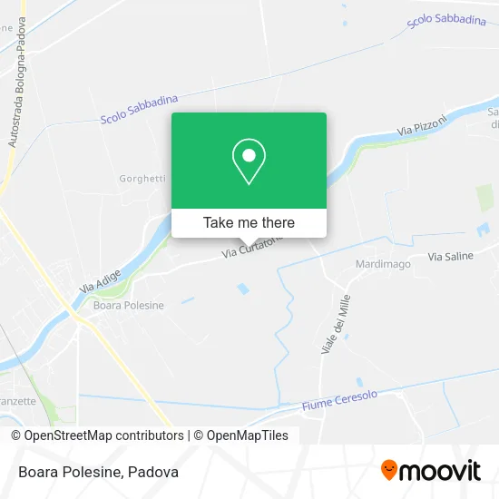 Boara Polesine map