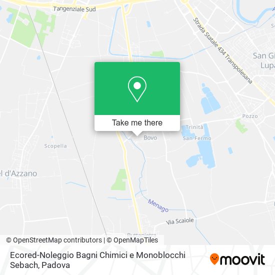 Ecored-Noleggio Bagni Chimici e Monoblocchi Sebach map