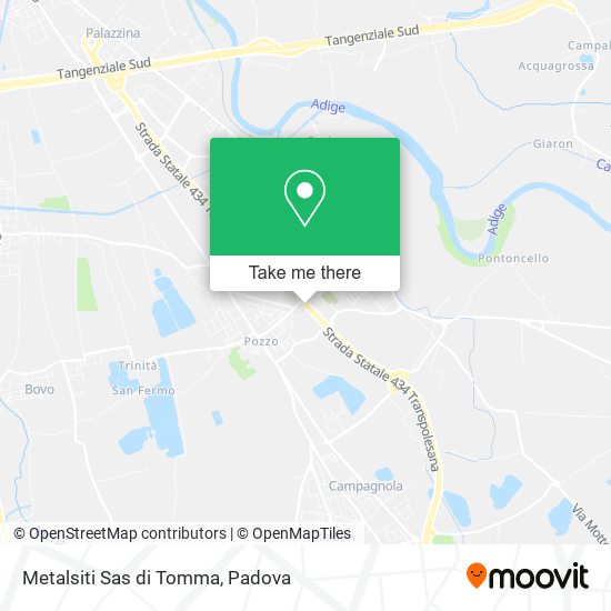 Metalsiti Sas di Tomma map