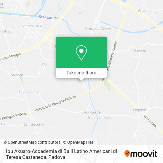 Ibu Akuaro-Accademia di Balli Latino Americani di Teresa Castaneda map