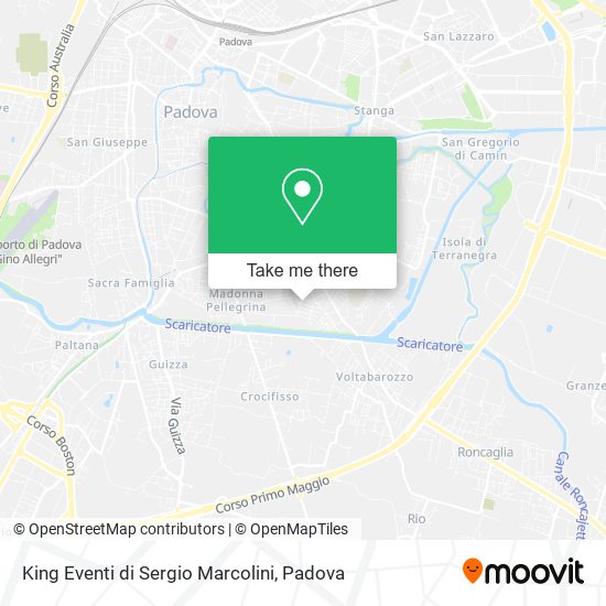 King Eventi di Sergio Marcolini map