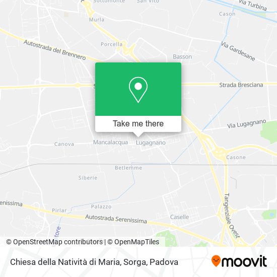 Chiesa della Natività di Maria, Sorga map