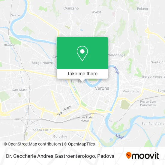 Dr. Geccherle Andrea Gastroenterologo map