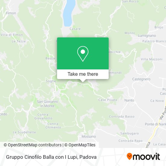 Gruppo Cinofilo Balla con I Lupi map