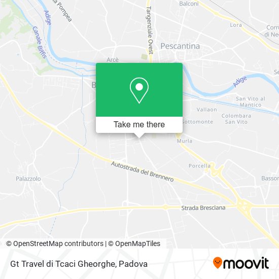 Gt Travel di Tcaci Gheorghe map