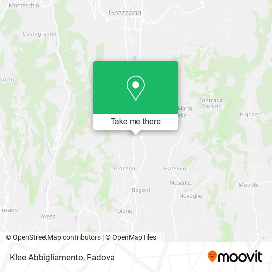 Klee Abbigliamento map