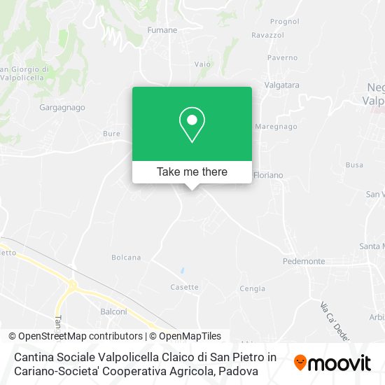 Cantina Sociale Valpolicella Claico di San Pietro in Cariano-Societa' Cooperativa Agricola map