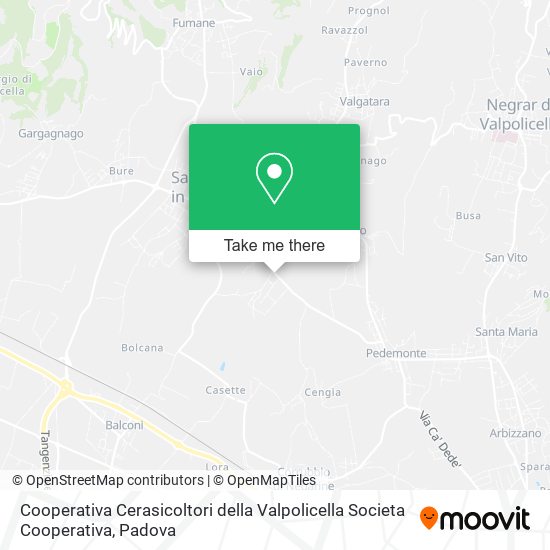 Cooperativa Cerasicoltori della Valpolicella Societa Cooperativa map