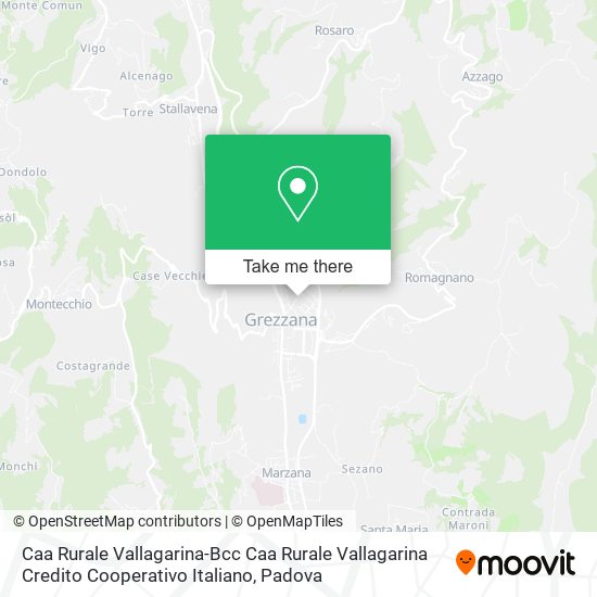 Caa Rurale Vallagarina-Bcc Caa Rurale Vallagarina Credito Cooperativo Italiano map