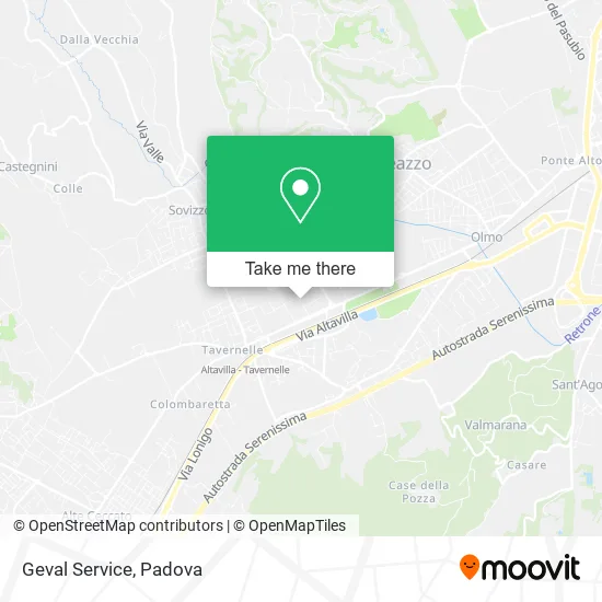 Geval Service map