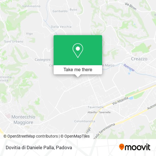 Dovitia di Daniele Palla map