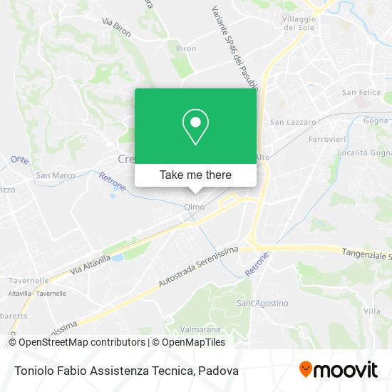 Toniolo Fabio Assistenza Tecnica map