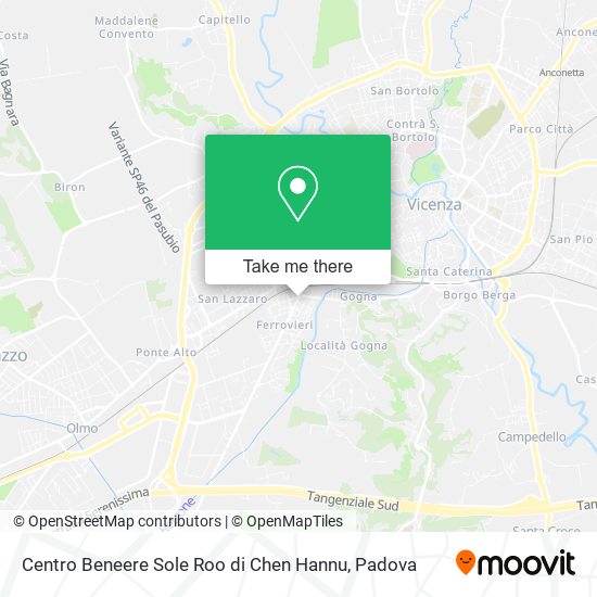 Centro Beneere Sole Roo di Chen Hannu map