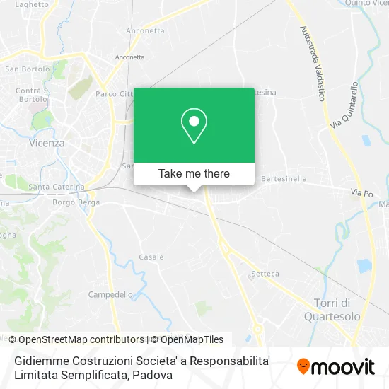 Gidiemme Costruzioni Societa' a Responsabilita' Limitata Semplificata map