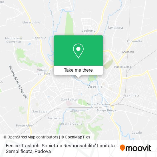 Fenice Traslochi Societa' a Responsabilita' Limitata Semplificata map