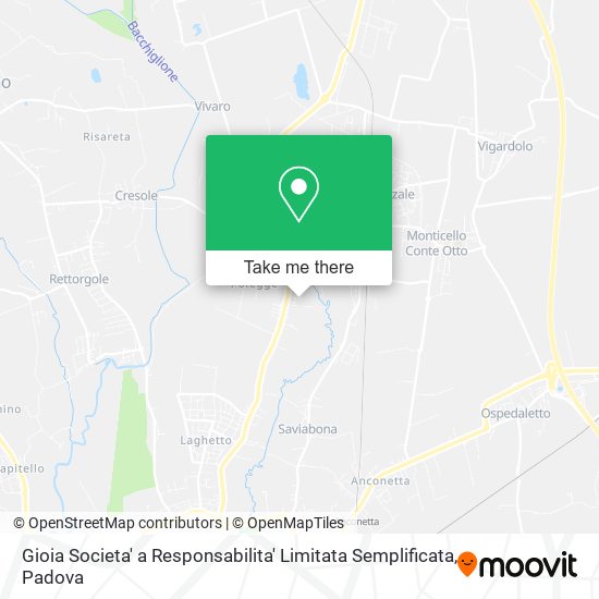 Gioia Societa' a Responsabilita' Limitata Semplificata map