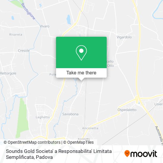 Sounds Gold Societa' a Responsabilita' Limitata Semplificata map