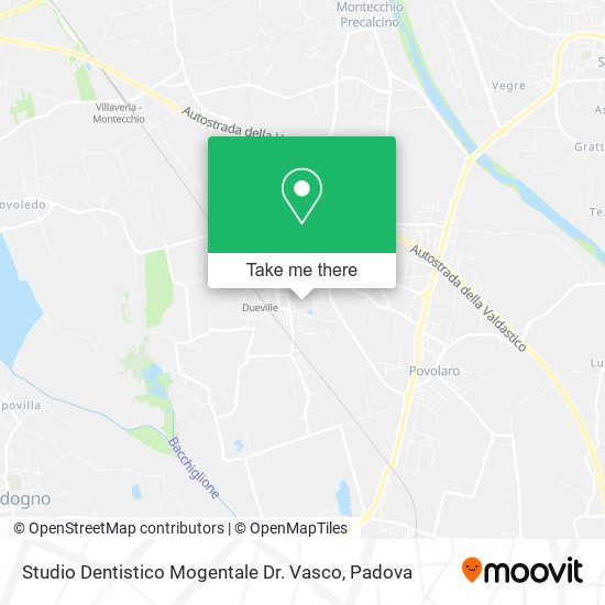 Studio Dentistico Mogentale Dr. Vasco map