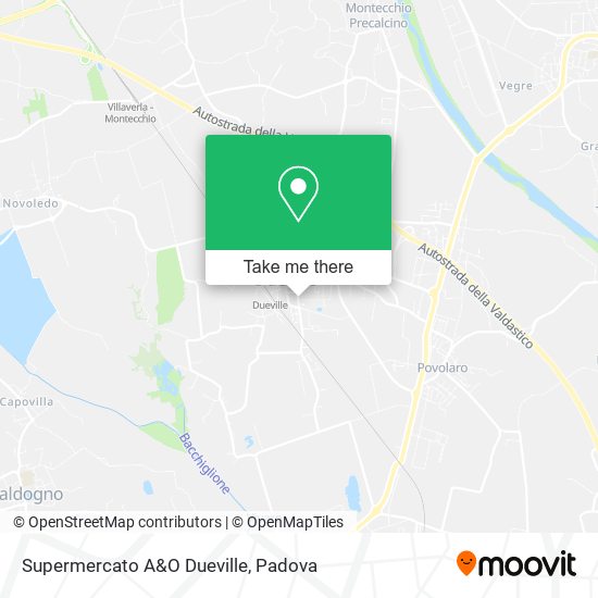 Supermercato A&O Dueville map