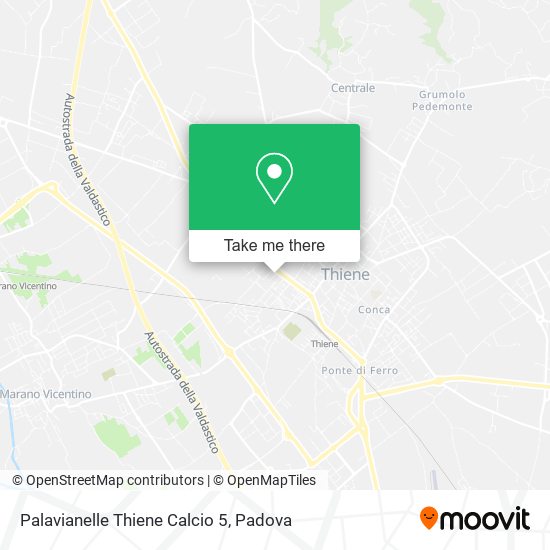 Palavianelle Thiene Calcio 5 map