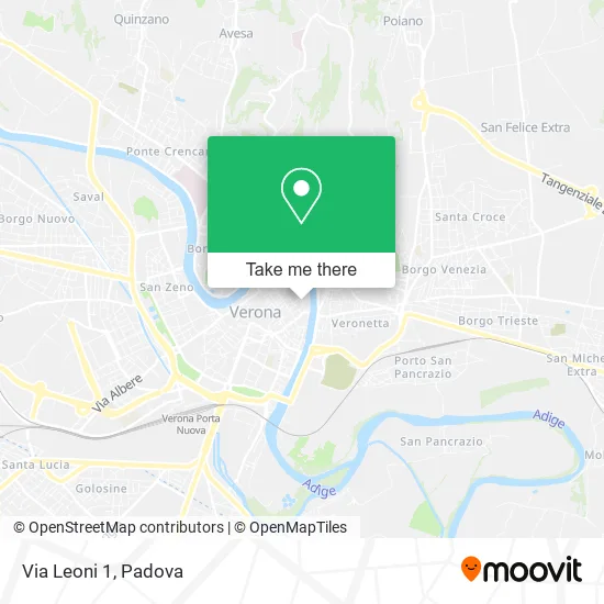 Via Leoni  1 map