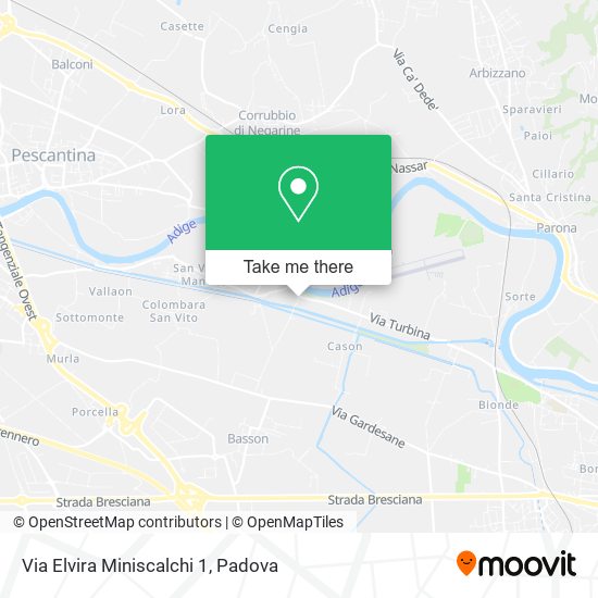 Via Elvira Miniscalchi  1 map