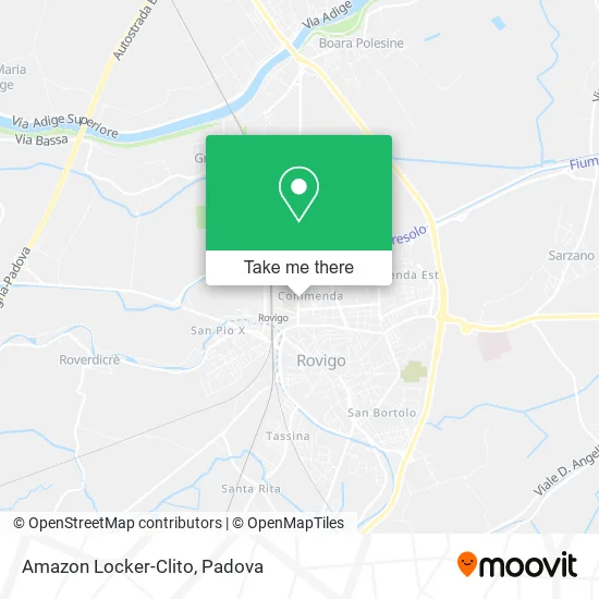 Amazon Locker-Clito map