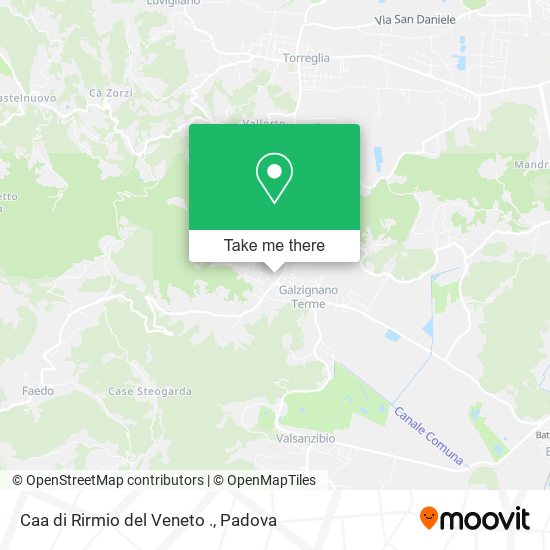Caa di Rirmio del Veneto . map
