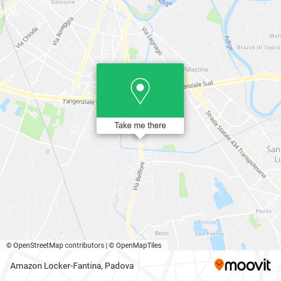 Amazon Locker-Fantina map