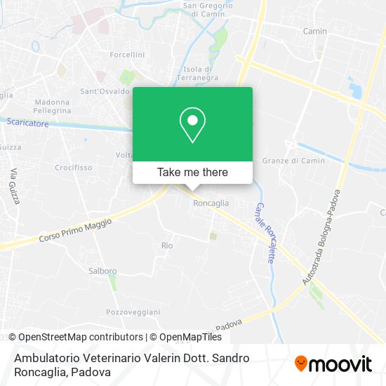Ambulatorio Veterinario Valerin Dott. Sandro Roncaglia map