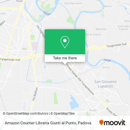 Amazon Counter-Libreria Giunti al Punto map