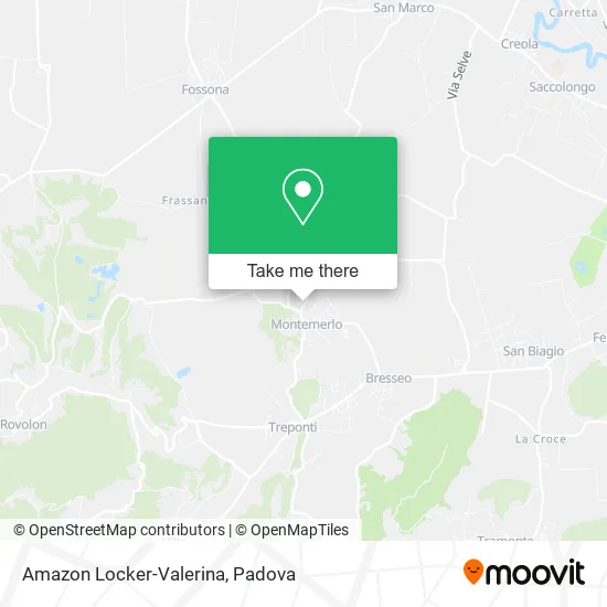Amazon Locker-Valerina map