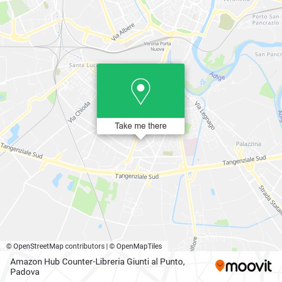 Amazon Hub Counter-Libreria Giunti al Punto map