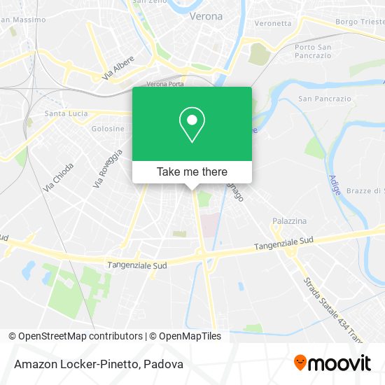 Amazon Locker-Pinetto map