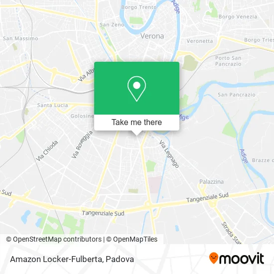 Amazon Locker-Fulberta map