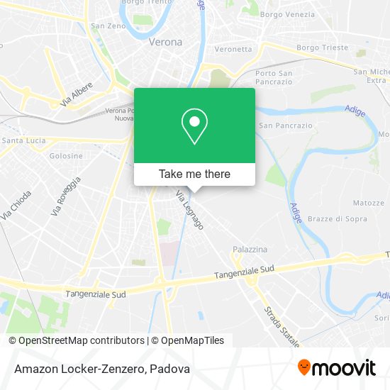 Amazon Locker-Zenzero map