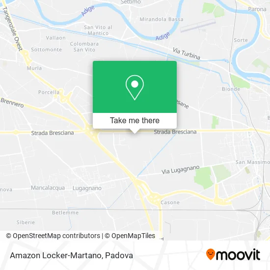 Amazon Locker-Martano map
