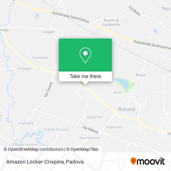 Amazon Locker-Crispina map