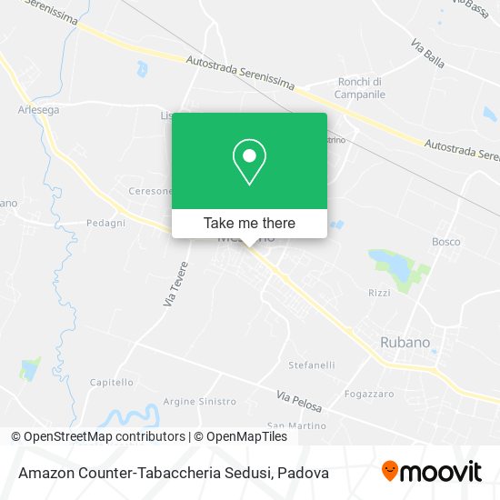 Amazon Counter-Tabaccheria Sedusi map