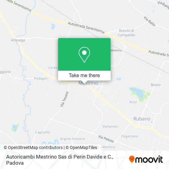 Autoricambi Mestrino Sas di Perin Davide e C. map