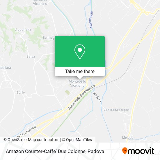 Amazon Counter-Caffe' Due Colonne map