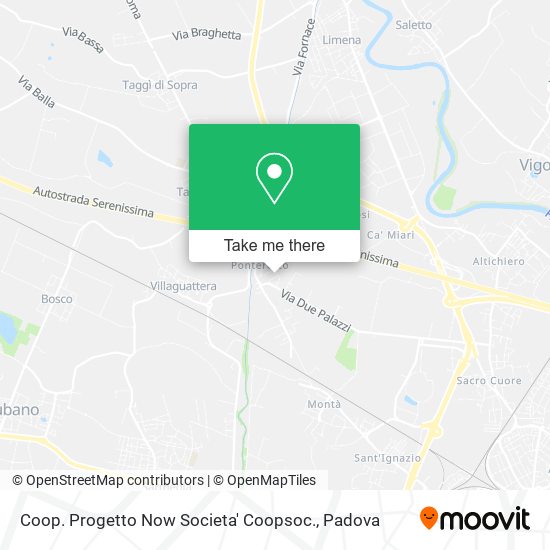 Coop. Progetto Now Societa' Coopsoc. map