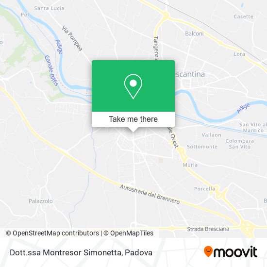 Dott.ssa Montresor Simonetta map
